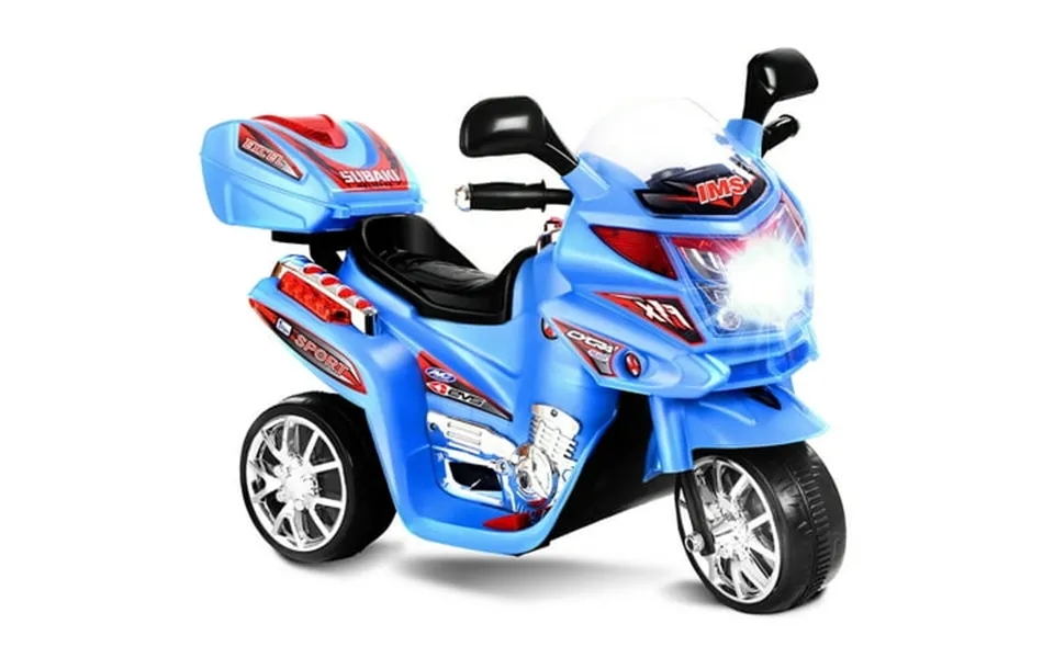 Costway Kids Ride On Motorcycle 3 Wheel 6v Battery Powered Electric Toy Power Bicycle Blue