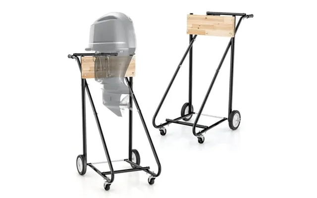 Costway Outboard Boat Motor Stand Heavy Duty Engine Carrier Cart Dolly With 4 Smooth Wheels product image