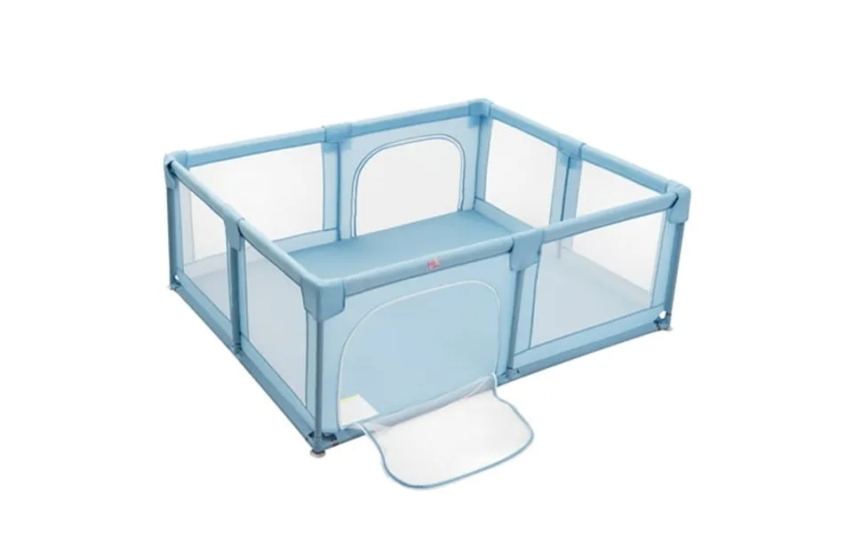 Costway Playpen Extra Large Unisex Kids Baby Activity Center Safety Play Yard With Gate Blue