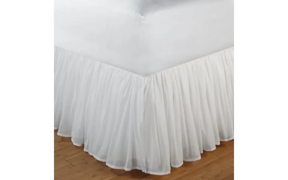 Cotton Voilewhitebed Skirt 18full White