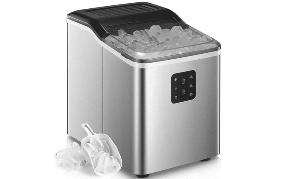 Countertop Ice Maker Machine 9 Bullet Ice In 6 Mins 24h Self-clean 2 Ice Sizes Lcd Display Portable Ice Maker W Ice Scoo