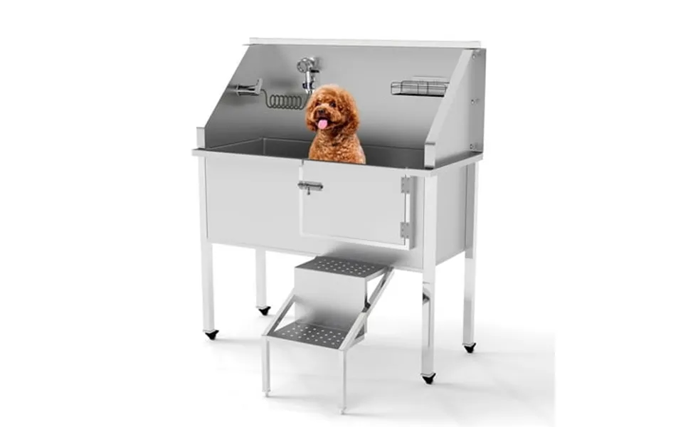 Coziwow 49 Pet Grooming Bath Tub With Portable Features For Dogs & Cats With Accessories Included
