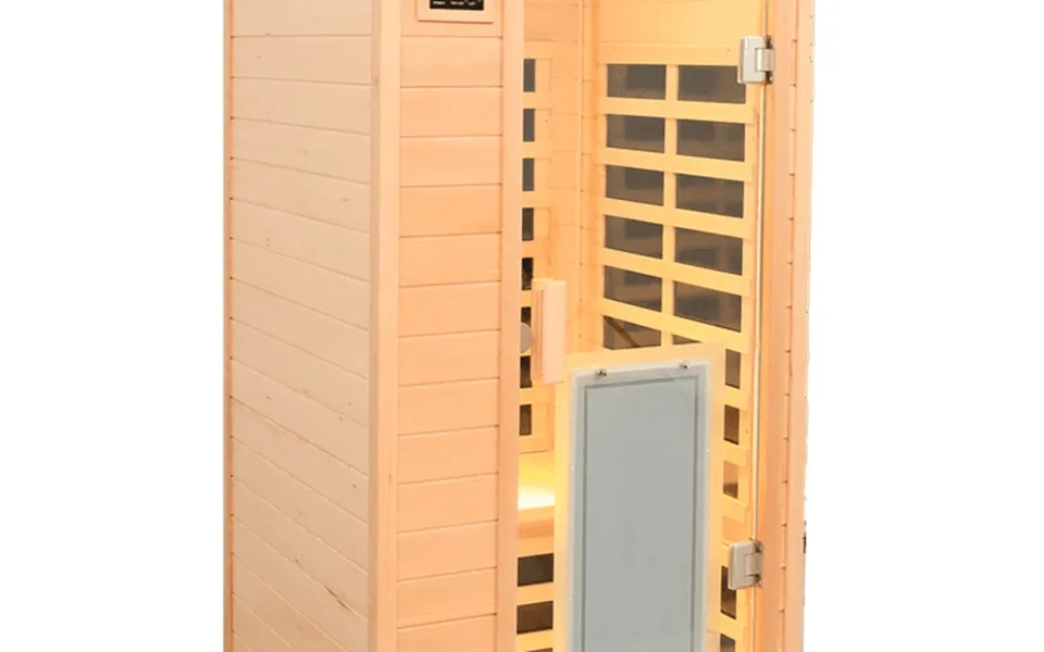 Cozy One-person Far-infrared Hemlock Indoor Sauna Room Perfect For Home Relaxation And Detoxification