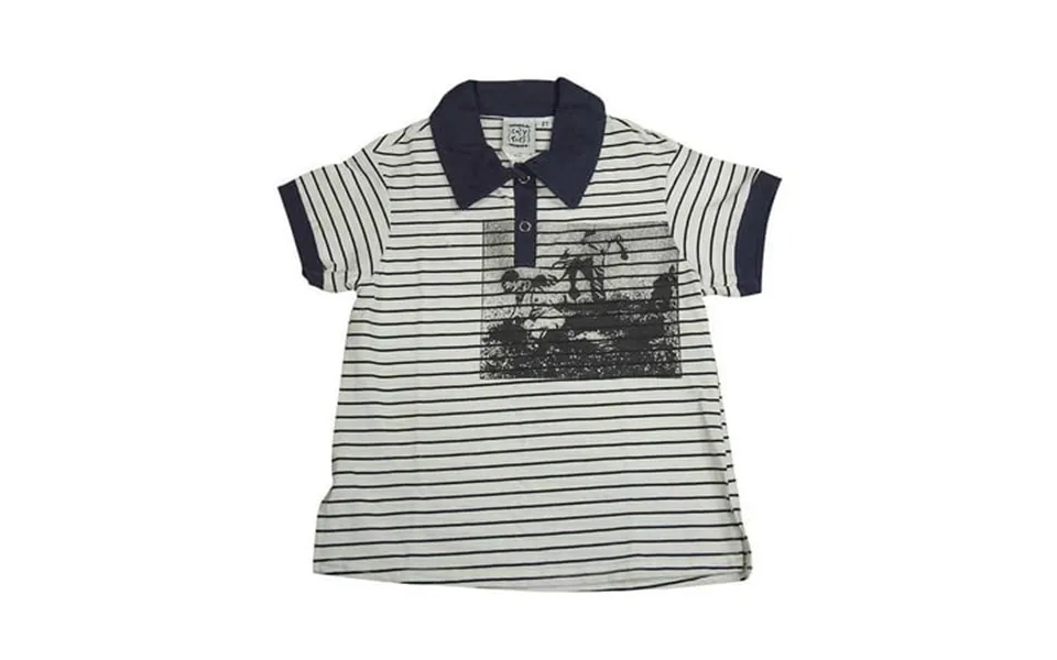 Cozy Toes - Little Boys Short Sleeved Polo 10153-2t Blue Stripe