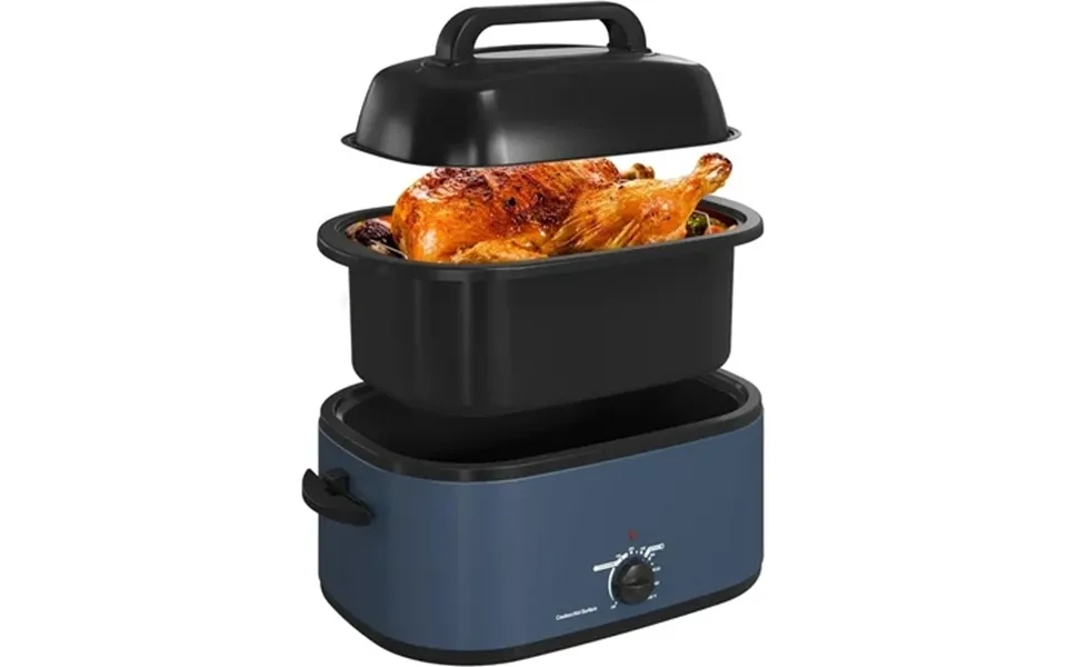 Cozyhom 26-quart Electric Roaster Oven With Visible Self-basting Lid Turkey Roaster Oven With Removable Pan And Rack Per