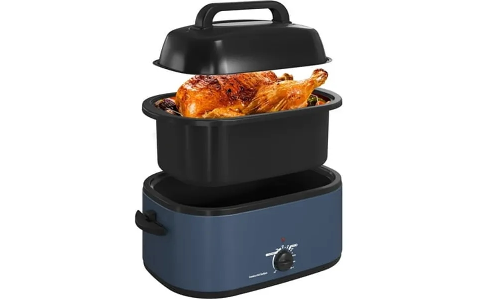 Cozyhom 26-quart Electric Roaster Oven With Visible Self-basting Lid Turkey Roaster Oven With Removable Pan And Rack Per