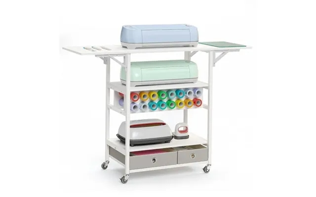 Crafit Circut Table Craft Table Foldable Sewing Table With 16 Vinyl Roll Holder And 2 Storage Drawer product image