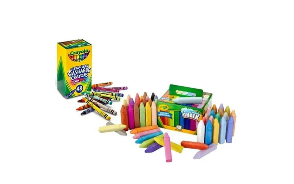 Crayola 48 Pack Of Washable Crayons 48 Pack Of Chalk