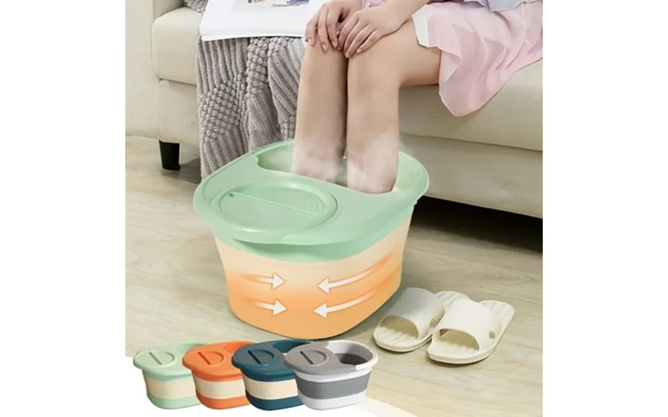 Crazy Foldable Foot Spa Bucket Portable Massage Acupoint Handle Lid Spa Foot Bath Compact Design Home Office Use Foot So