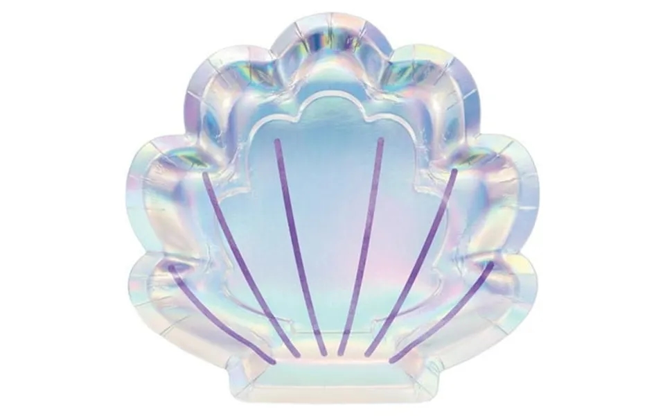 Creative Converting 336719 Iridescent Mermaid Party Shaped Paper Plates 8 Count