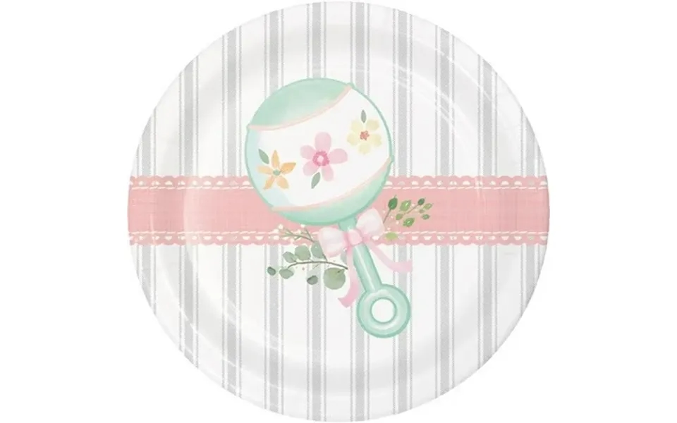 Creative Converting Farmhouse Floral Dessert Plates 8 Ct