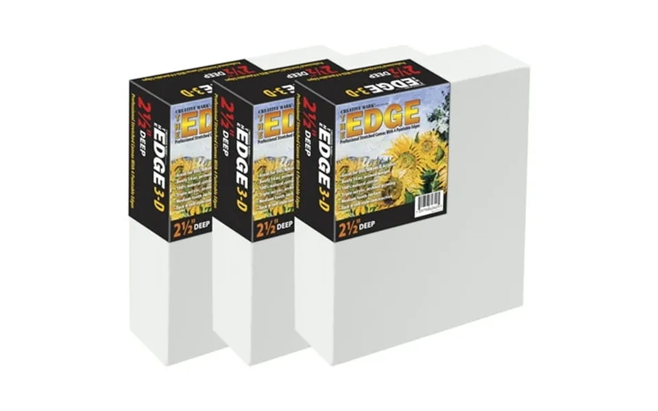 Creative Mark The Edge Deluxe Cotton 2-1 2 In. Deep Stretched Canvas For Painting 20x24 9-pack 14oz
