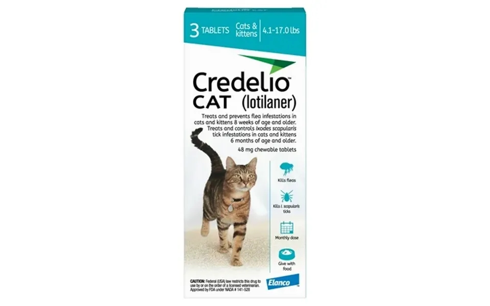 Credelio Cat Flea & Tick Infestation Prevention And Treatment For Cats 4
