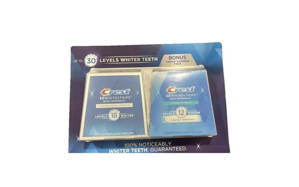 Crest 3d Whitestrips 40 Count With Bonus 1 Hour Express Pack 20 Count