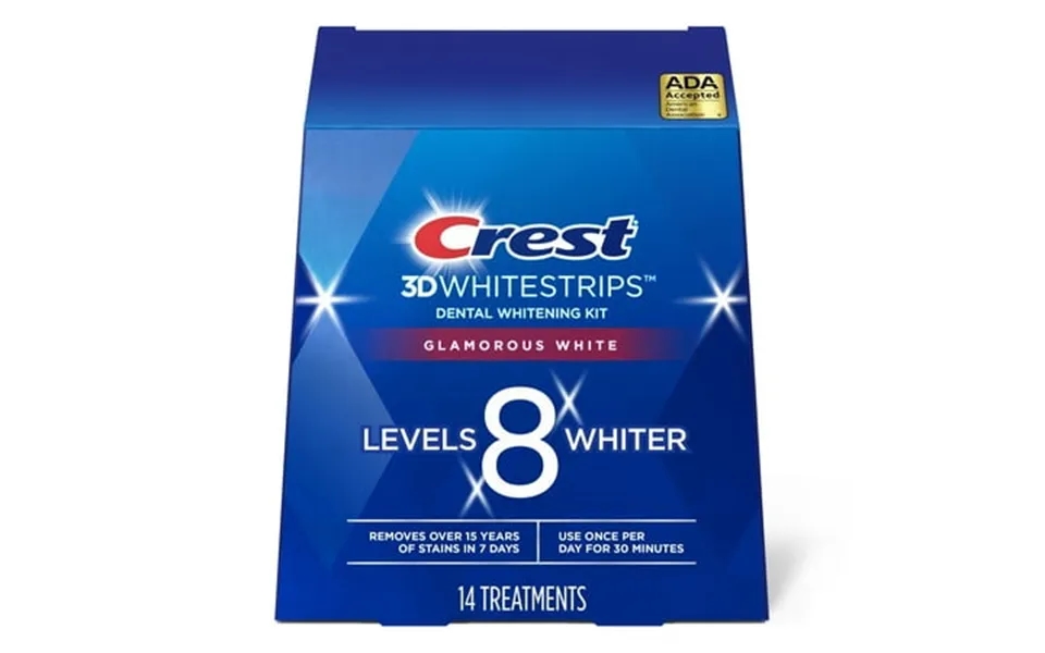 Crest 3d Whitestrips Glamorous White At-home Teeth Whitening Kit 14 Treatments
