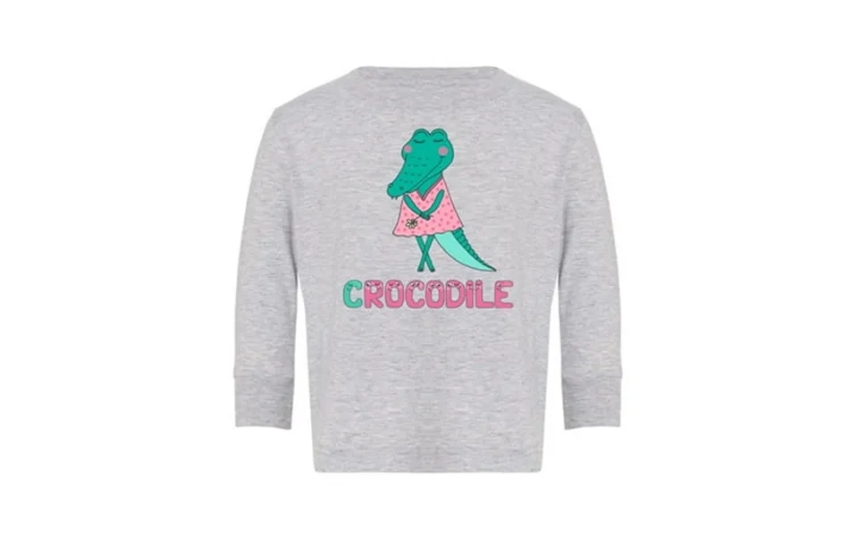 Crocodile In A Dress Long Sleeve Toddler - Toddler Long Sleeve Tee