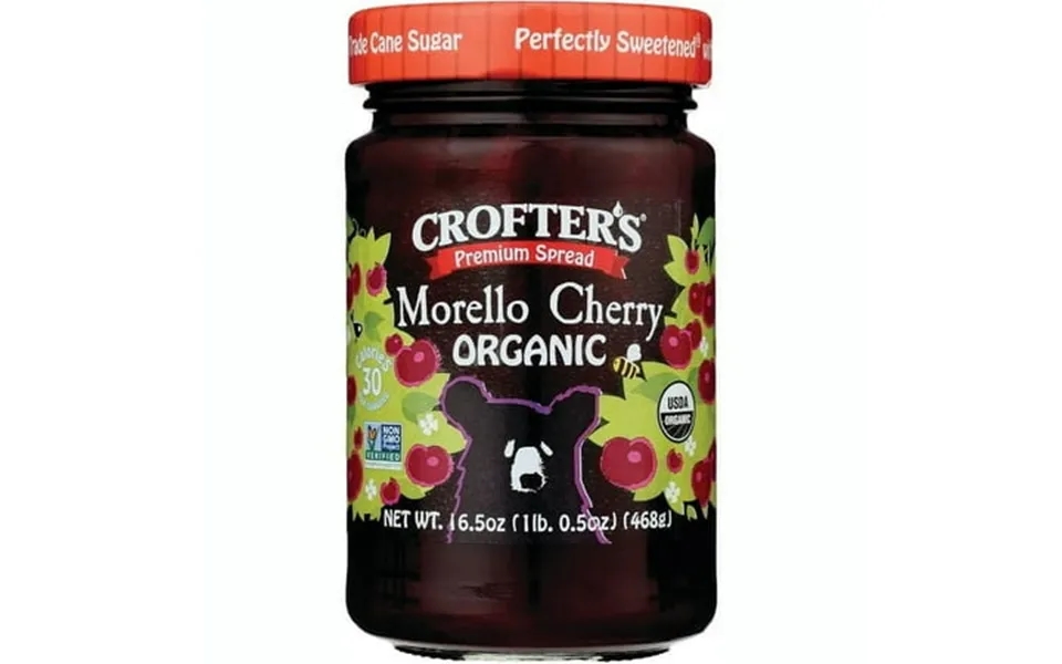 Crofter S Premium Spread Organic - Morello Cherry 16.5 Oz Jar