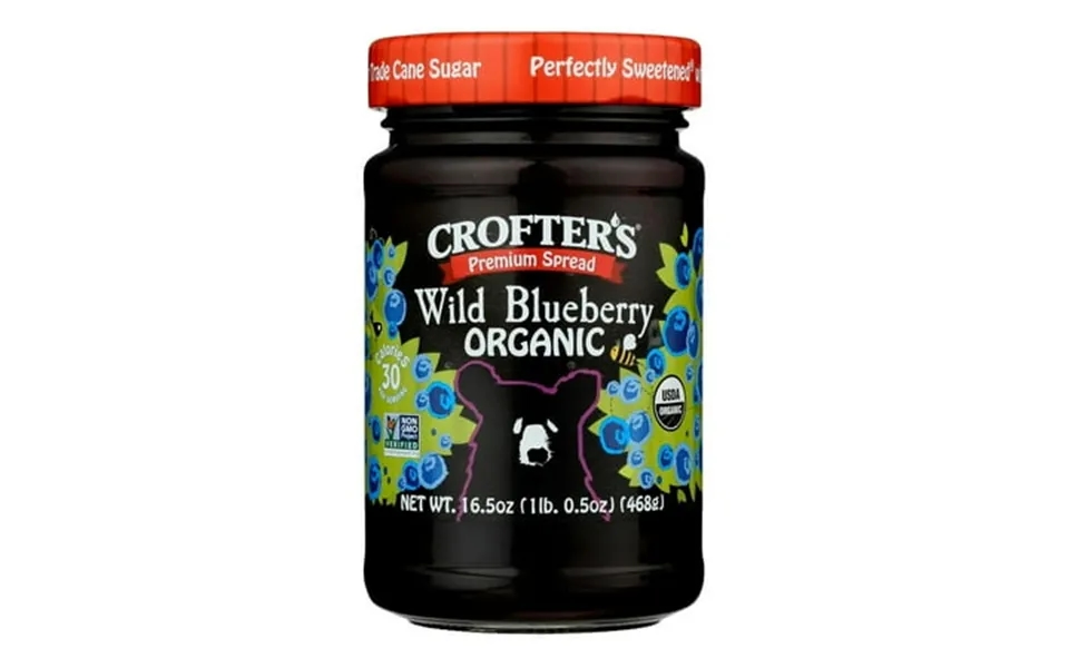 Crofters Organic Wild Blueberry Spread 16.5 Oz Pack Of 6
