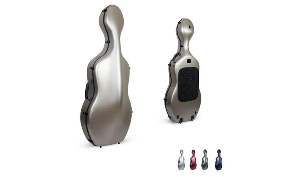 Crossrock 4 4 Cello Case Lightweight Poly Carbon Composite With Backpack Wheels