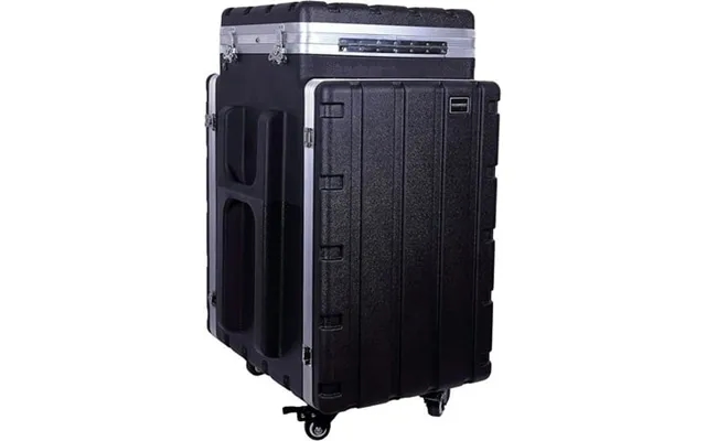 Crossrock Console Case With Wheels For 10u Adjusted Rack Rail On Top 16u Front & Rear product image