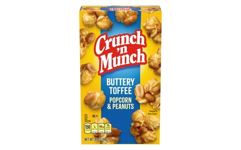 Crunch N Munch Buttery Toffee Popcorn With Peanuts 3.5 Oz.