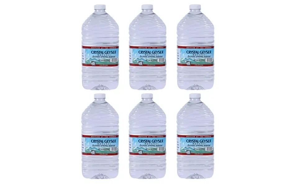 Crystal Geyser Alpine Spring Water 1 Gallon Jug Case Of 6