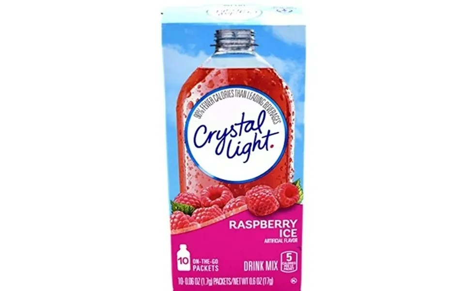 Crystal Light On The Go Raspberry Ice Drink Mix- 10 Ct