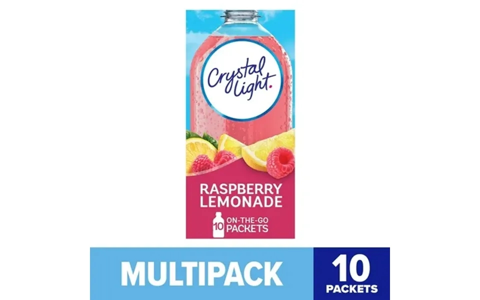 Crystal Light Raspberry Lemonade Sugar Free Drink Mix Singles Caffeine Free 13 Ct On-the-go-packets