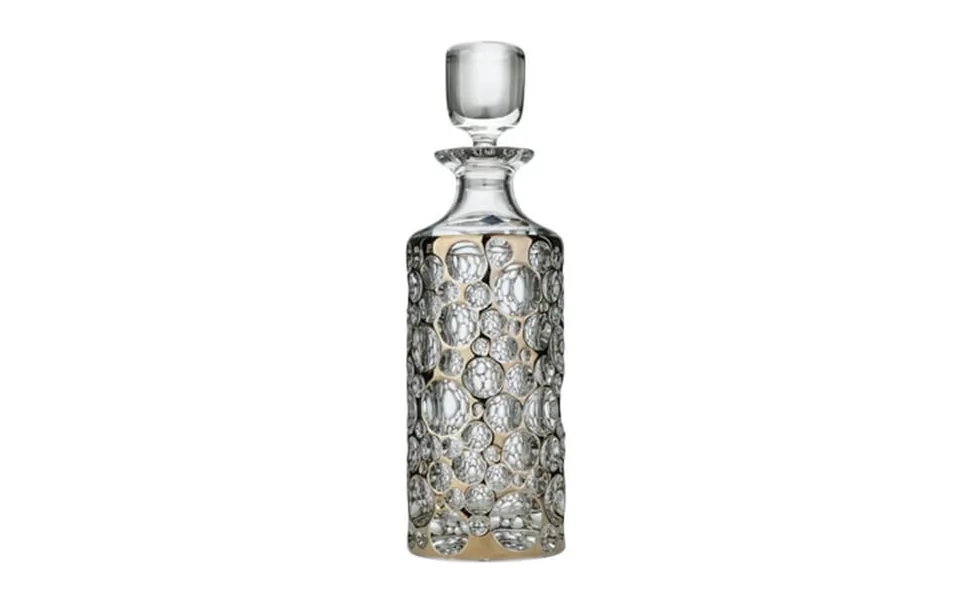 Crystalex Js35441 25 Oz Crystal Lisboa Decanter With Platinum Web