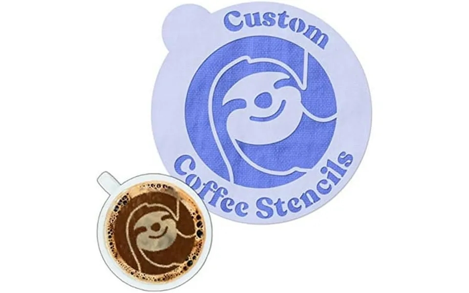Custom Coffee Stencil - Customizable For Business Logos Faces Images