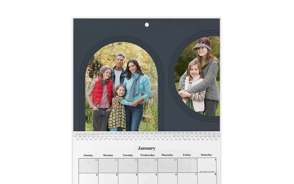 Customizable 8x11 Photo Calendar 12 Month
