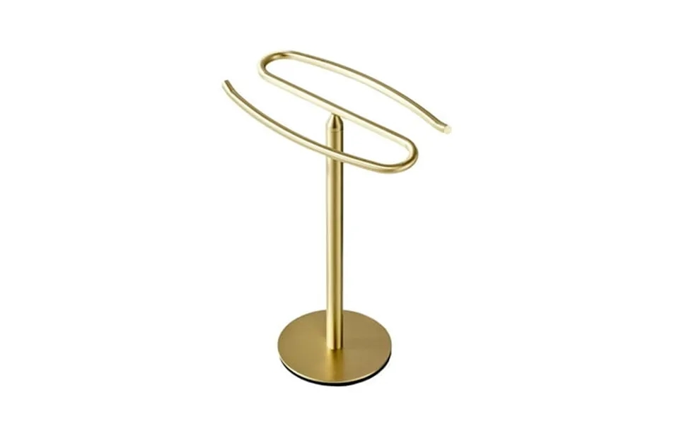 Cuticate Hand Towel Holder Stand Space Saving Bathroom Organizer For Kitchen Bathroom Gold