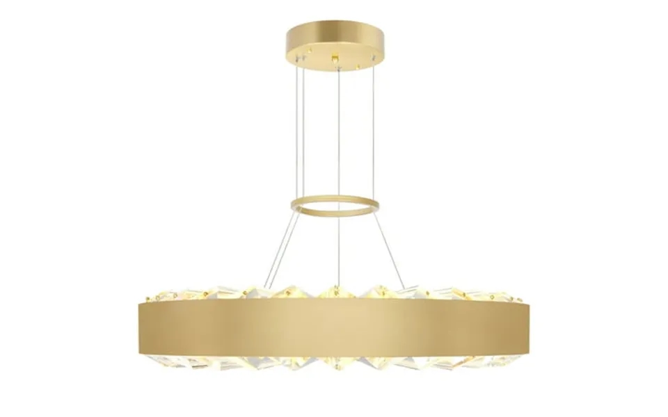 Cwi Lighting Bjoux Contemporary Metal Led Chandelier In Brass