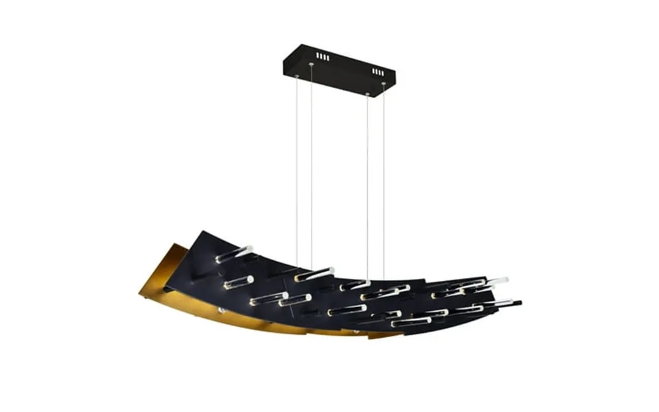 Cwi Lighting Gondola Contemporary Metal Led Chandelier In Black