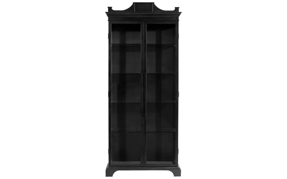 Cyan Design 10949 Bethlem 43 Wide Iron And Glass Accent Cabinet - Black