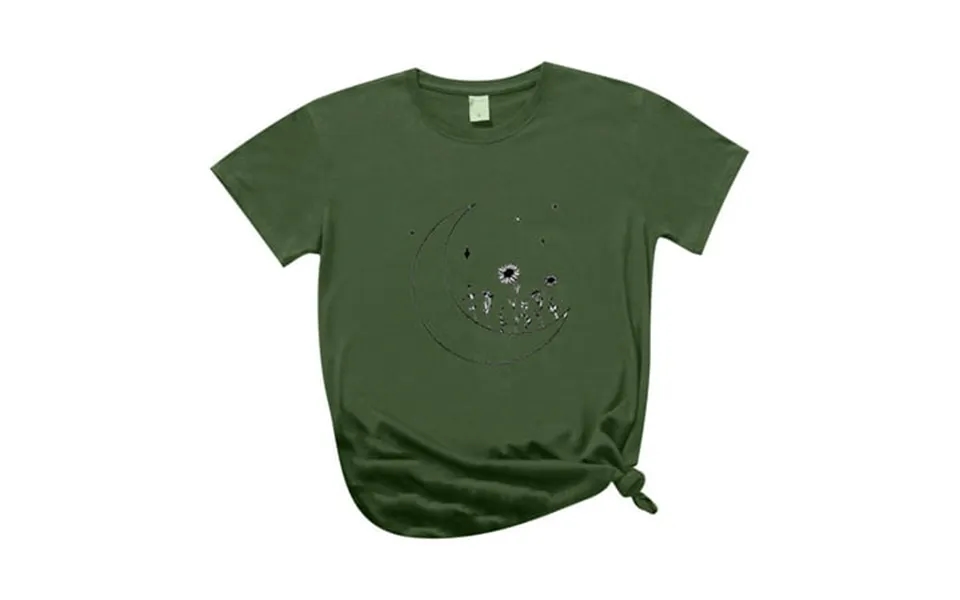 Cymmpu Women S Summer Pullover T-shirt Cute Trendy Top Crew Neck Short Sleeve Tunic Tops Tee Casual Blouse Printing