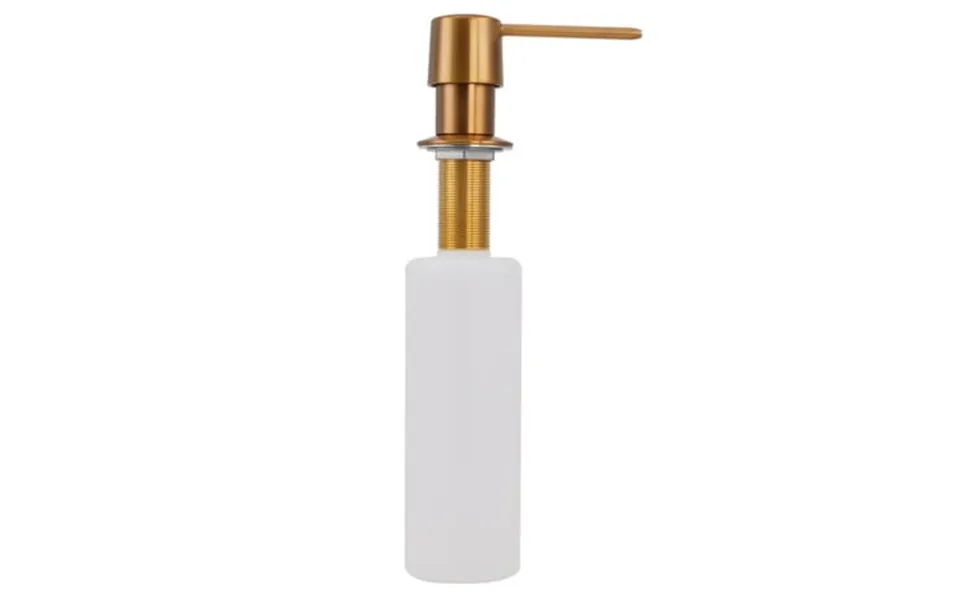 D2171-18 Heavy Duty Sink Deck Mount Soap Dispenser With Refillable 12 Oz Bottle Brushed Bronze