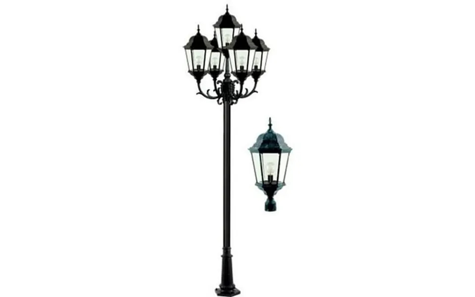 Dabmar Lighting Gm2355-l150-65k-vg 85v-265v E26 5x Led 30w 65k Cast Aluminium 5 Post Top Light Fixture Pole Plus Base Ve