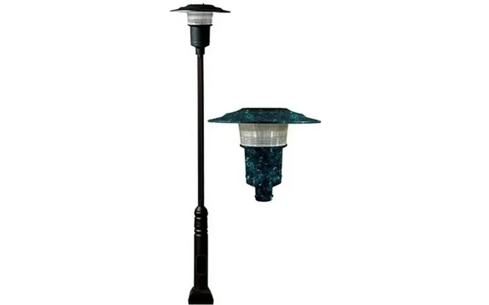 Dabmar Lighting Gm6551-l20-50k-vg 120v-277v G24 Led 20w 50k Cast Aluminium 1 Post Top Light Fixture Pole Plus Base Verde