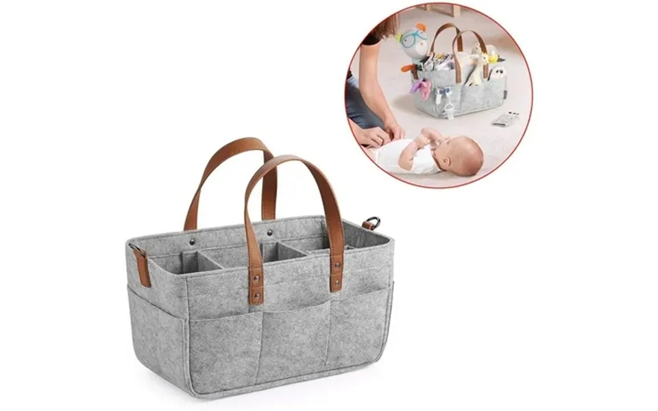 Dadiaei Baby Diaper Caddy Organizer For Changing Table Storage Basket For Diapers And Wipes Gift For Baby Shower Car Cad