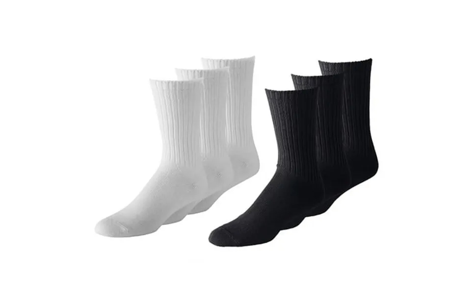 Daily Basic Unisex Crew Athletic Sports Cotton Socks 60 Pack 9-11 Black And