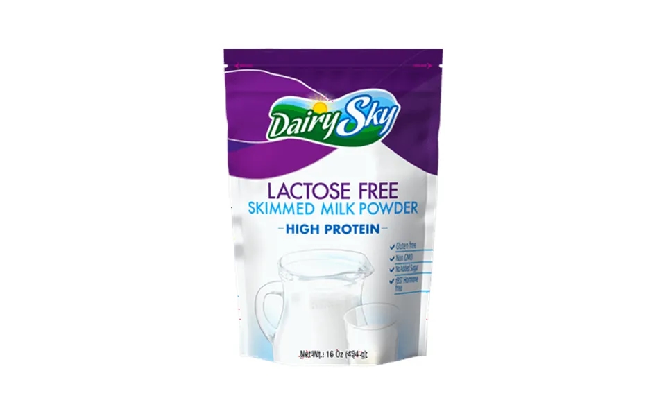 Dairysky Lactose Free Nonfat Dry Milk Powder 16oz - Skim Non Gmo Fat Free For Baking & Coffee Kosher With Protein & Calc