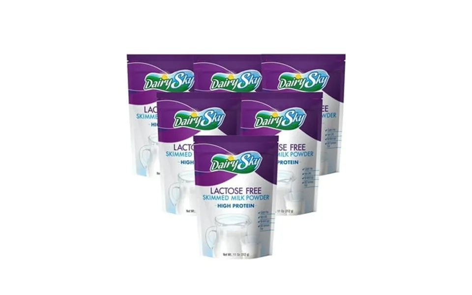 Dairysky Lactose Free Powdered Milk 11oz - Skim Milk Powder Non Gmo Fat Free For Baking & Coffee Kosher With Protein & C