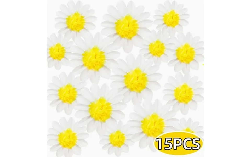 Daisy Tissue Paper Pom Poms Party Decorations Daisy Flower Yellow Wall Hanging Birthday Bridal Baby Shower Wedding Decor