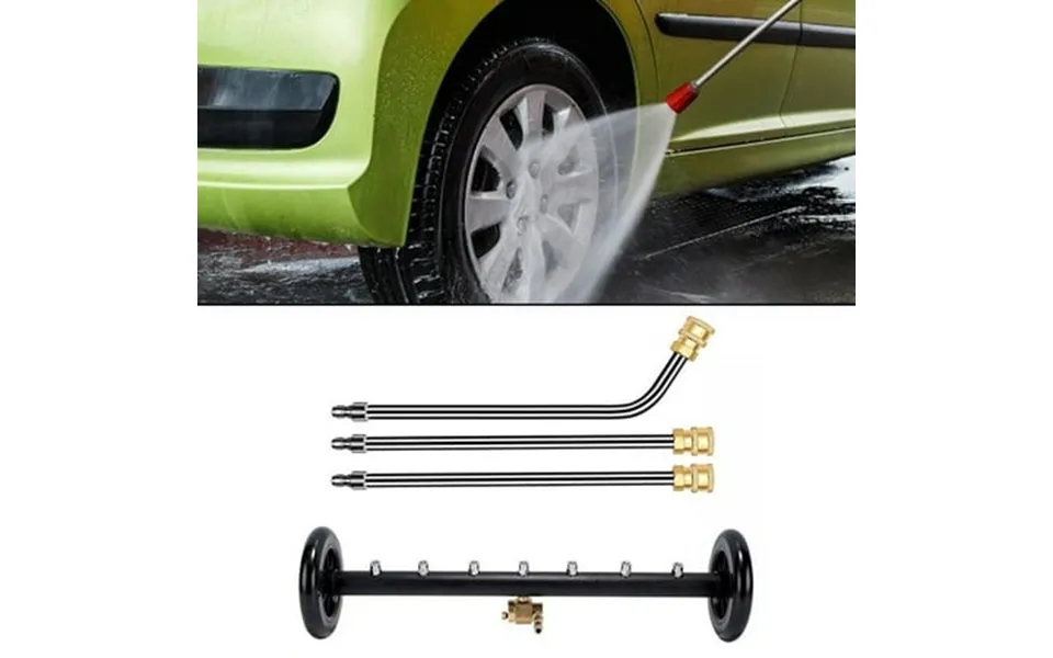 Damifu Pressure Washer Undercarriage Cleaner Under Car Washer Water Broom 4000 Psi Black Wheel