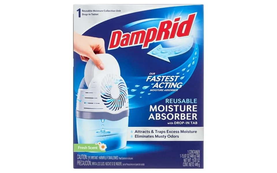 Damprid Reusable Moisture Absorber With Fresh Scent Drop-in Tab