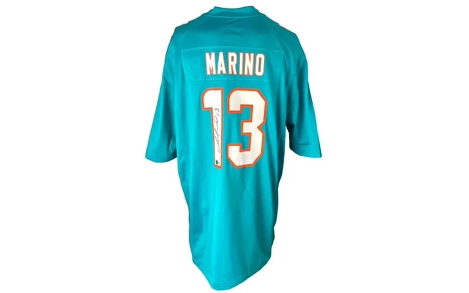 Dan Marino Signed Miami Dolphins Teal Nike Game Jersey Bas Itp