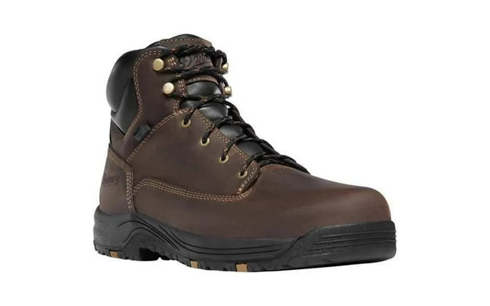 Danner Men S Caliper Waterproof Work Boot Aluminum Toe Brown 8