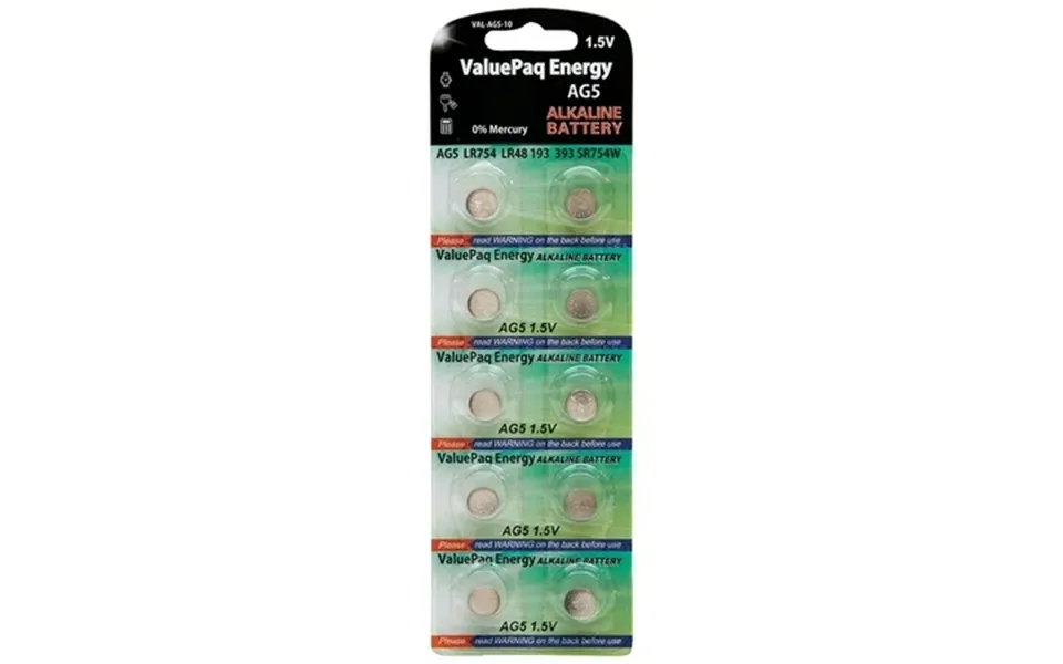 Dantona Val-ag5-10 Valuepaq Energy Ag5 Alkaline Coin Cell 10 Pack