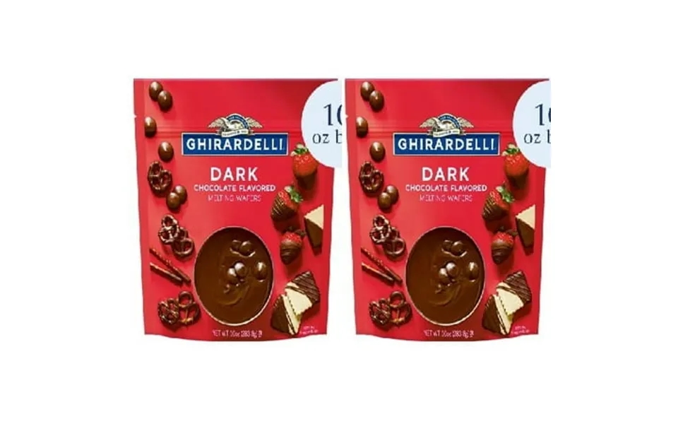 Dark Chocolate Flavored Melting Wafers Pack Of 2 Bags 10 Oz.